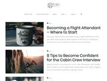 Tablet Screenshot of flightattendantcentral.com